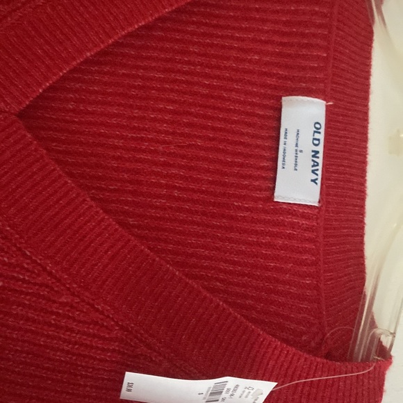 Old Navy Red V-Neck Sweater - Picture 2 of 3